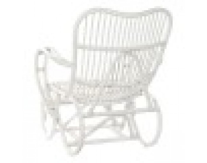 Фотьойл DKD Home Decor 75 x 85 x 85 cm Бял Pатан