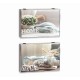 Покривки DKD Home Decor Home Счетоводител 46,5 x 6 x 31,5 cm 2 броя Дървен MDF