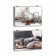 Покривки DKD Home Decor Ориенталски Счетоводител 46,5 x 6 x 31,5 cm 2 броя Дървен MDF