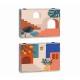 Покривки DKD Home Decor Счетоводител Модерен Дървен MDF 2 броя 46,5 x 6 x 31,5 cm