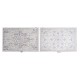 Покривки DKD Home Decor Счетоводител Етнически 46,5 x 6 x 31,5 cm 2 броя Дървен MDF