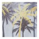 Покривки DKD Home Decor Счетоводител Палми Черен Златен Дървен MDF (2 pcs) (46.5 x 6 x 31 cm)