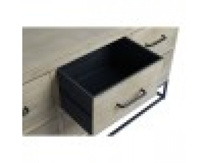 Бюфет DKD Home Decor Черен Естествен Метал Дървен MDF 120 x 40 x 64 cm