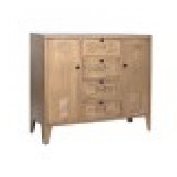 Бюфет Home ESPRIT Златен 100 x 32 x 84 cm - Corpuri, vitrine, biblioteci modulare