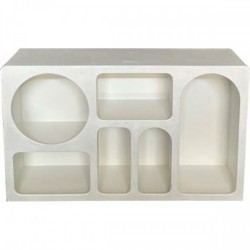 Бюфет Home ESPRIT Бял Дървен MDF 120 x 26 x 75 cm - Corpuri, vitrine, biblioteci modulare