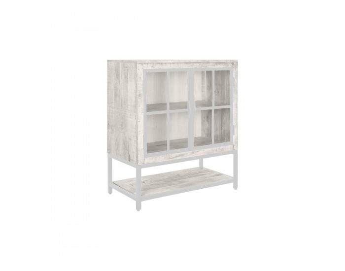 Бюфет DKD Home Decor Бял Метал Дърво манго 85 x 45 x 100 cm