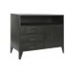 Бюфет Home ESPRIT Черен 100 x 45 x 80,5 cm - Corpuri, vitrine, biblioteci modulare