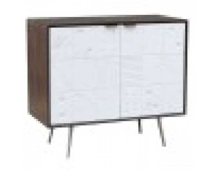 Бюфет DKD Home Decor Кафяв Бял 90 x 43 x 80 cm Метал Дърво манго