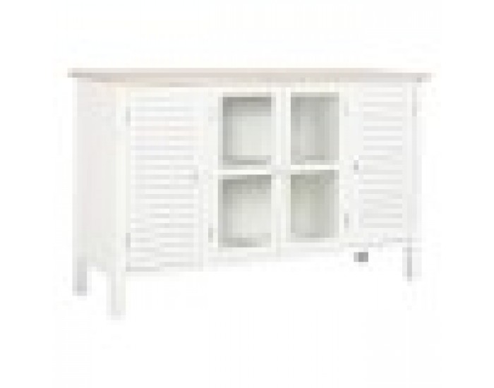Бюфет DKD Home Decor Бял Ела Дървен MDF 130 x 40 x 80 cm