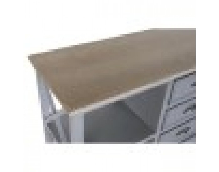 Бюфет DKD Home Decor 132 x 40 x 84.5 cm 132 x 40 x 84,5 cm Естествен Сив Дърво от пауловния Дървен MDF