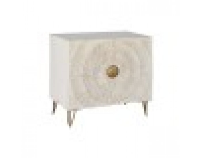 Бюфет DKD Home Decor Метал Дърво манго Бял Черен Златен 81 x 45 x 75 cm