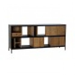 Бюфет DKD Home Decor Alvin Желязо Пепел (160 x 40 x 75 cm) - Corpuri, vitrine, biblioteci modulare