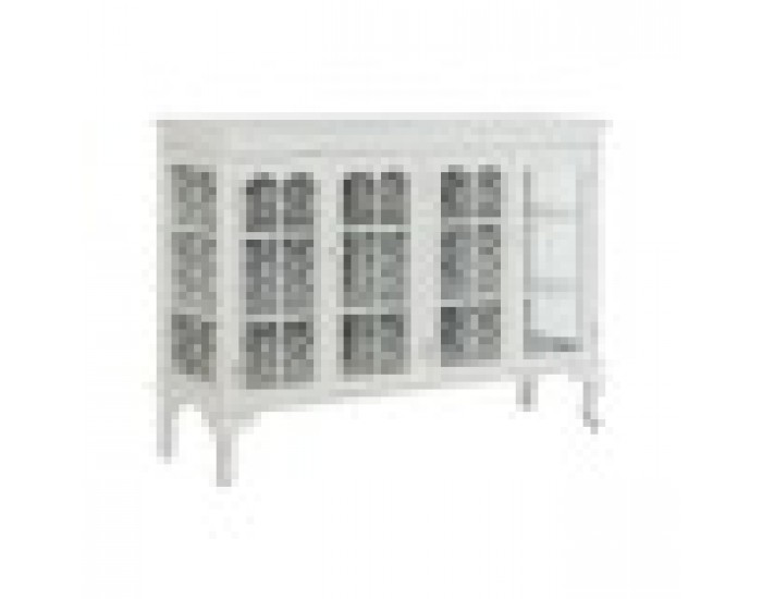 Бюфет DKD Home Decor Бял Кристал Ела 142,5 x 40,5 x 101,5 cm