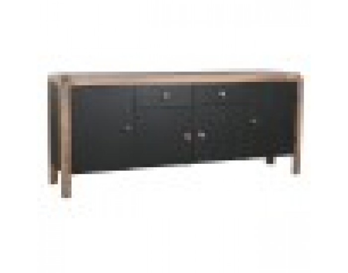 Бюфет DKD Home Decor 177 x 38 x 75 cm Естествен Черен Дървен
