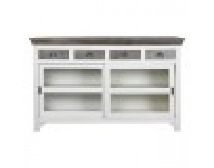 Бюфет DKD Home Decor Кристал Сив Бял Тъмно сив Дърво манго (165 x 45,7 x 105,4 cm)