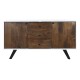 Бюфет DKD Home Decor Бял Тъмно сив Дърво манго 150 x 40 x 80 cm