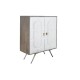 Скрин DKD Home Decor, Сив, Златен, Бял, Месинг, Дърво манго, 93 x 41 x 114 cm