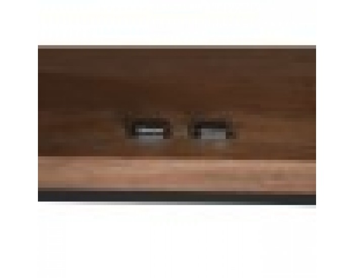 Бюфет Home ESPRIT Кафяв Черен Сребрист 150 x 38 x 80 cm