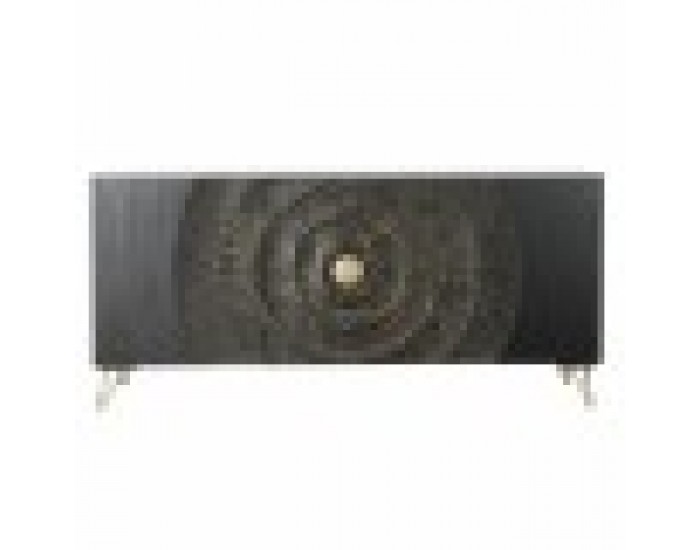 Бюфет DKD Home Decor Черен Многоцветен Златен Метал Дърво манго 160 x 45 x 75 cm
