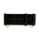 Бюфет DKD Home Decor Черен Tamm Дърво манго (177 x 45 x 75 cm)