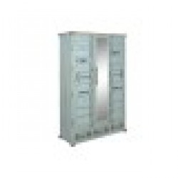 Шкаф Home ESPRIT цвят тюркоаз Небесно синьо 112 x 46 x 174 cm - Home esprit