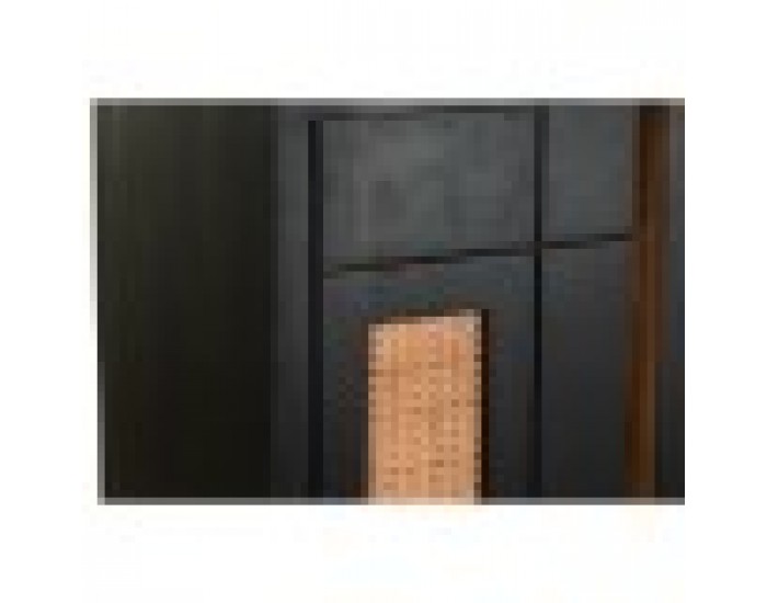 Бюфет DKD Home Decor Черен Pатан Дърво манго (160 x 40 x 90 cm)