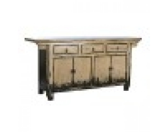 Бюфет DKD Home Decor Бял Сметана Тъмно сив Бряст (176 x 42 x 83 cm)