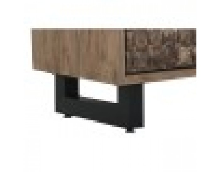 Шкаф Home ESPRIT тиково дърво Кокосови влакна 85 X 40 X 185 cm