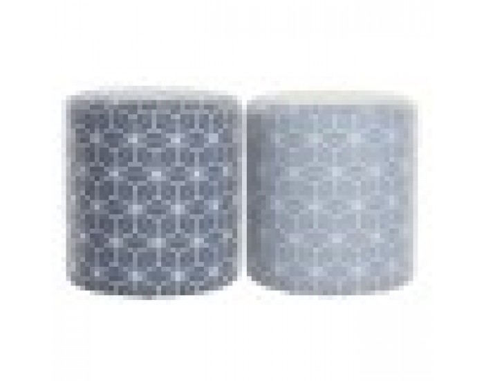 Cтепенки DKD Home Decor 31 x 31 x 33 cm Син Небесно синьо Бор Геометричен Средиземноморско (2 броя)