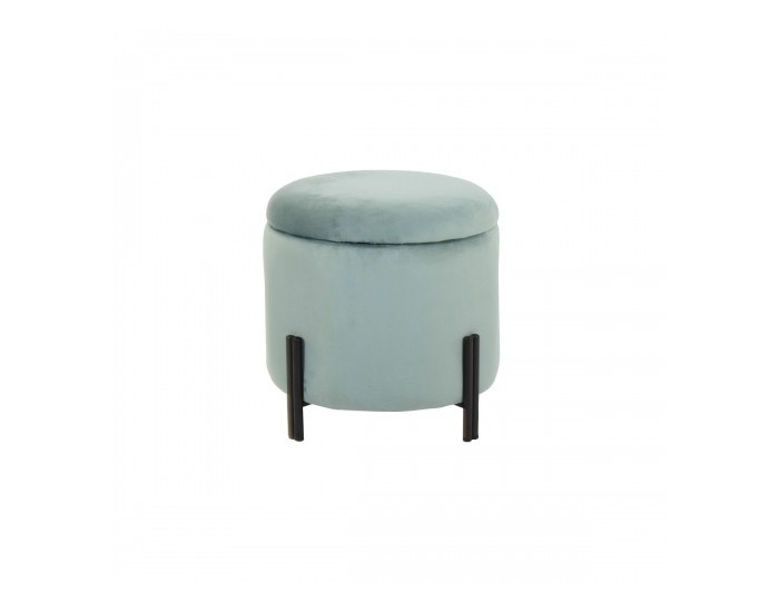 Cтепенки DKD Home Decor Метал цвят тюркоаз полиестер (42 x 42 x 42 cm)