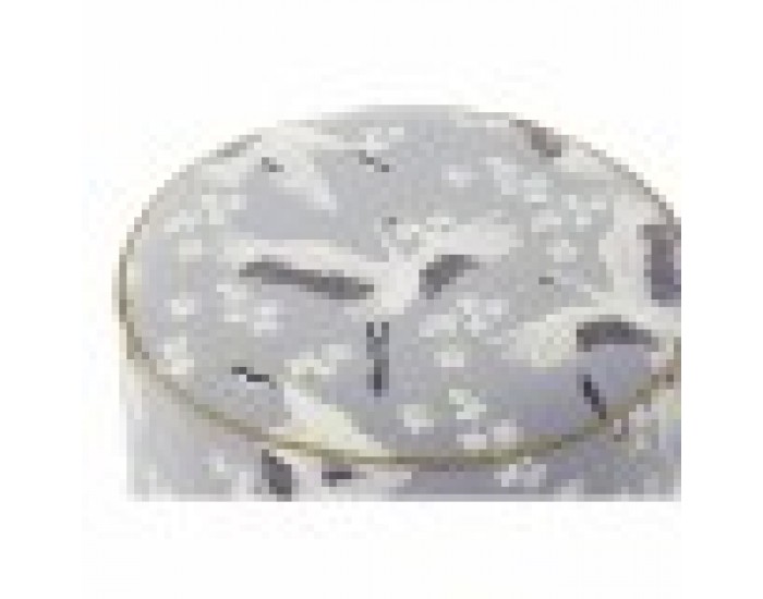 Cтепенки DKD Home Decor Син Бял Зелен Дървен Кадифе Птици Ориенталски 35 x 35 x 35 cm (2 броя)