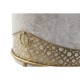 Помощна мебел DKD Home Decor Пяна Бежов Златен 10 % полиестер Етнически Метал 40% (51 x 51 x 44,5 cm)