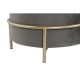 Cтепенки DKD Home Decor Кафяв Сив Златен Метал 48 x 48 x 46 cm