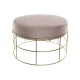 Cтепенки DKD Home Decor Златен Метал полиестер Светло розово (60 x 60 x 37.5 cm)