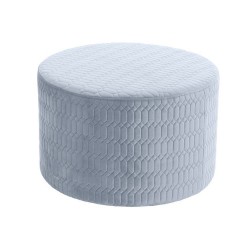 Cтепенки DKD Home Decor полиестер Небесно синьо Гъба Дървен MDF (55 x 55 x 35 cm) - Taburete