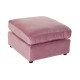 Помощна мебел DKD Home Decor Розов полиестер Модерен (55 x 55 x 30 cm)
