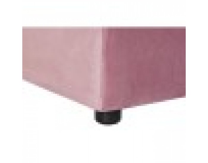 Помощна мебел DKD Home Decor Розов полиестер Модерен (55 x 55 x 30 cm)