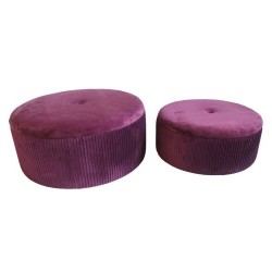 Cтепенки DKD Home Decor полиестер MDF Бургундия (70 x 70 x 28 cm) - Taburete