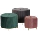 Cтепенки DKD Home Decor Кадифе 60 x 60 x 45 cm Дървен MDF