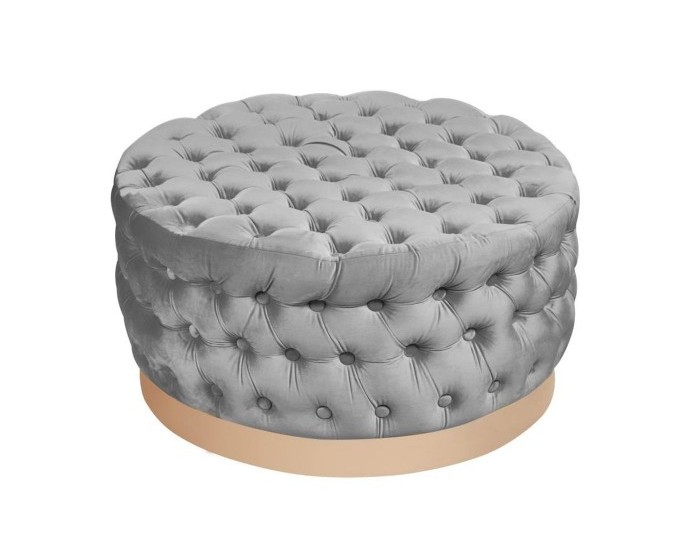 Cтепенки DKD Home Decor Сив полиестер Дървен MDF (78 x 78 x 40 cm)