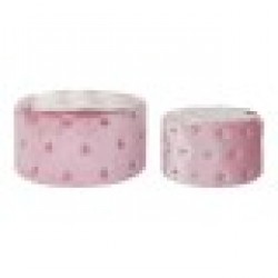 Cтепенки DKD Home Decor Розов Velvet Дървен MDF Glam (2 pcs) - Taburete