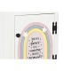 Нощно шкафче DKD Home Decor Детски Сив Розов Бял Жълт (40 x 29 x 73,5 cm)