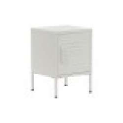 Нощно шкафче Home ESPRIT Бял Метал 35 x 35 x 51 cm - Noptiere