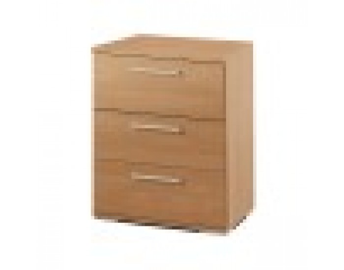 Нощно шкафче Alexandra House Living Черешово дърво Метал Дървен MDP 41 x 62 x 35 cm 3 чекмеджета