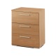 Нощно шкафче Alexandra House Living Черешово дърво Метал Дървен MDP 41 x 62 x 35 cm 3 чекмеджета