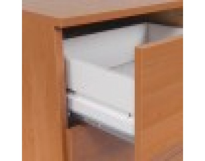 Нощно шкафче Alexandra House Living Черешово дърво Метал Дървен MDP 41 x 62 x 35 cm 3 чекмеджета