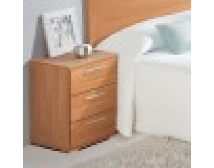 Нощно шкафче Alexandra House Living Черешово дърво Метал Дървен MDP 41 x 62 x 35 cm 3 чекмеджета