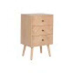 Нощно шкафче Home ESPRIT Естествен Дърво от пауловния Дървен MDF 42 x 34 x 70 cm - Noptiere