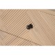 Нощно шкафче Home ESPRIT Естествен Дърво от пауловния Дървен MDF 42 x 34 x 70 cm