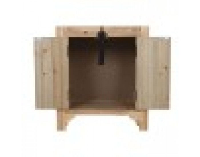 Нощно шкафче Home ESPRIT Черен Естествен Cмърч Дървен MDF 45 x 34 x 66 cm